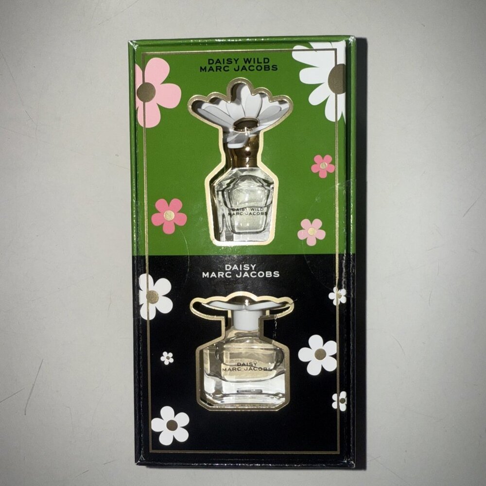 New 2PC Marc Jacobs Daisy & Daisy Wild EDP Perfume Splash Travel Mini size set